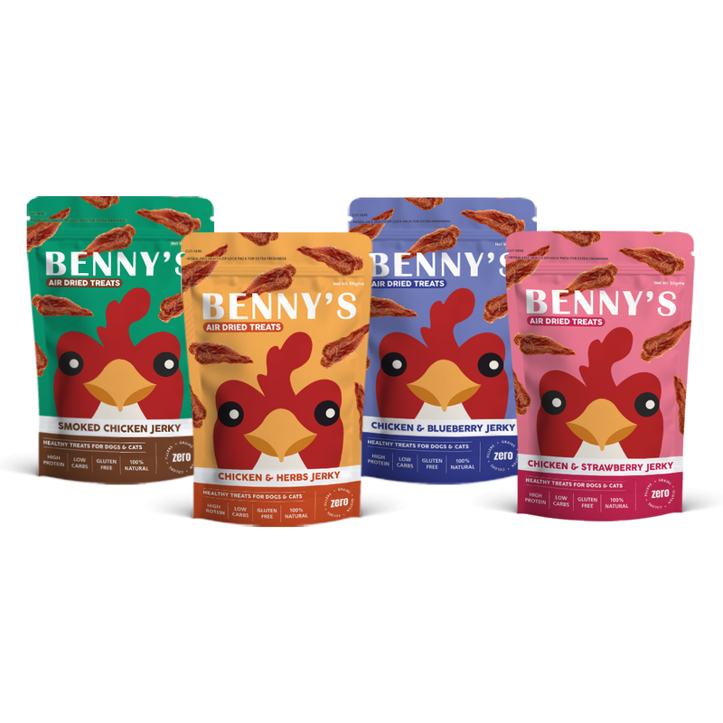 Chicken Jerky Combo - Pack of 4 x 50g